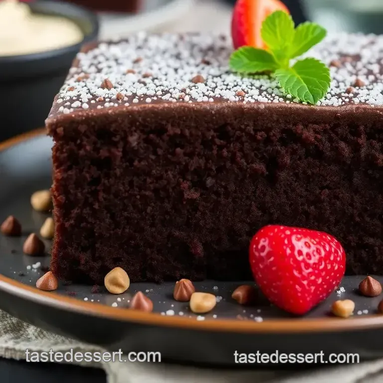 Bake Chocolate Cake with Joyful Flavor presentation