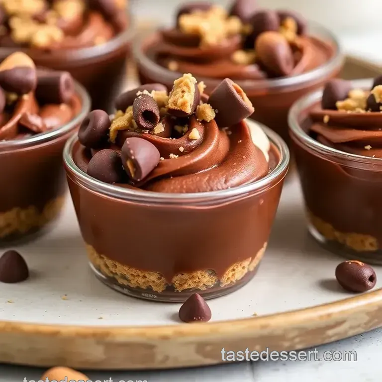 Delightful Chocolate Hazelnut Dessert Cups presentation