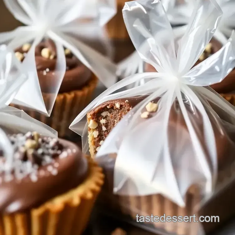 Decadent Chocolate Hazelnut Puff Pastry Packages presentation