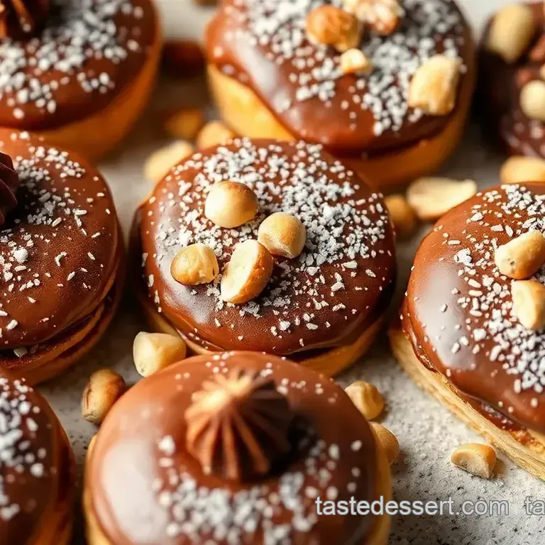 Decadent Chocolate Hazelnut Puff Pastry Packages