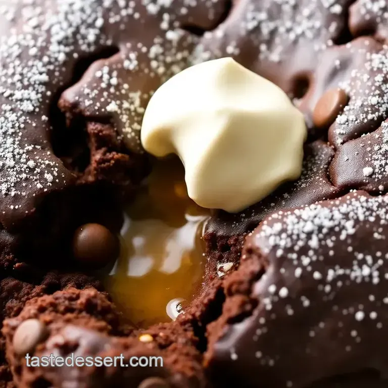 Bake Chocolate Lava Cake presentation