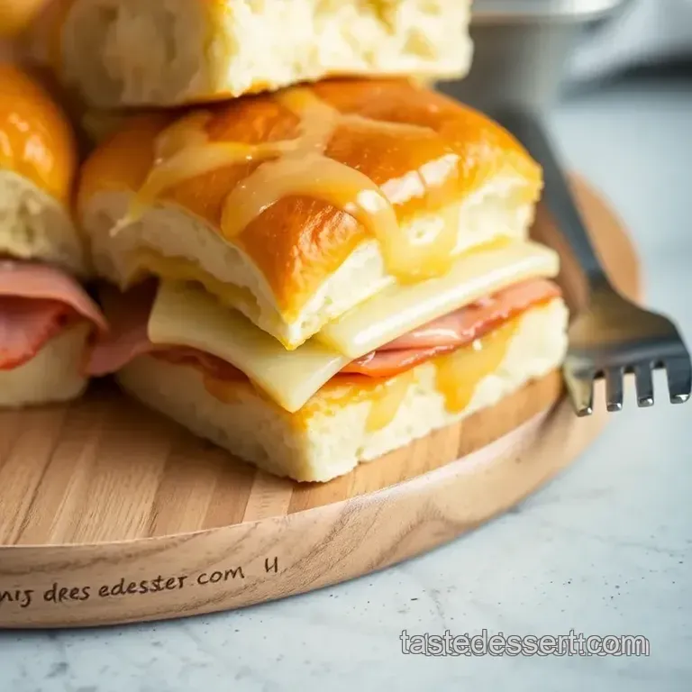 Delicious Bake Ham Sliders with Buttery Glaze presentation