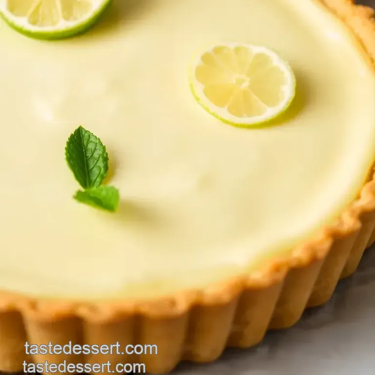 Lemon Lime Bliss Tart presentation