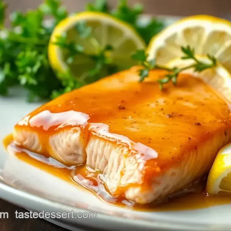 Bake Salmon with Sweet Honey Glaze