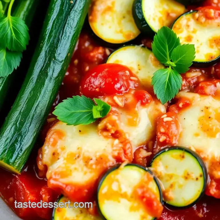 Bake Zucchini Parmesan: A Healthy Comfort Dish presentation