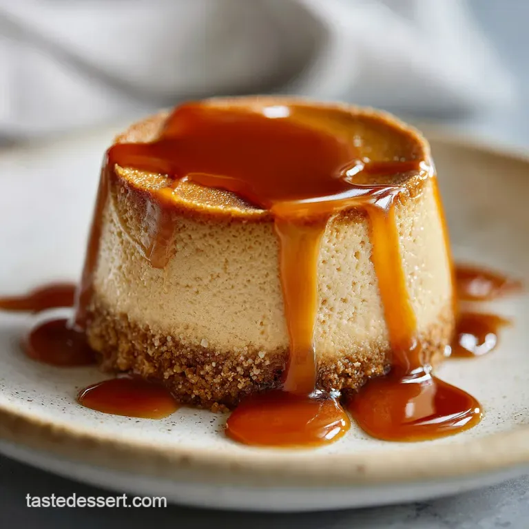 Baked Caramel Cheesecake with Salted Swirl