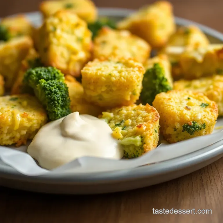 Baked Cheddar Broccoli Bliss Bites presentation