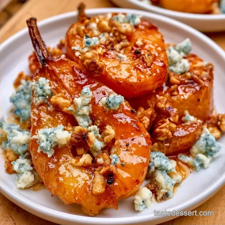 Elegant Baked Pears with Blue Cheese