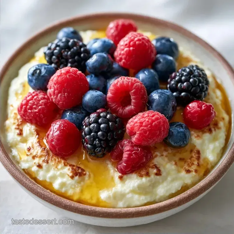 Baked Ricotta Dessert Bowl: Creamy and Velvety