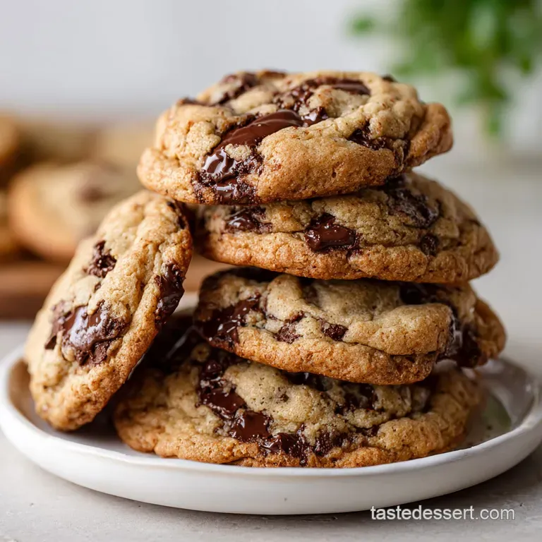 Perfect Bakery Style Chocolate Chip Cookies Recipe: Brown Butter Secrets presentation