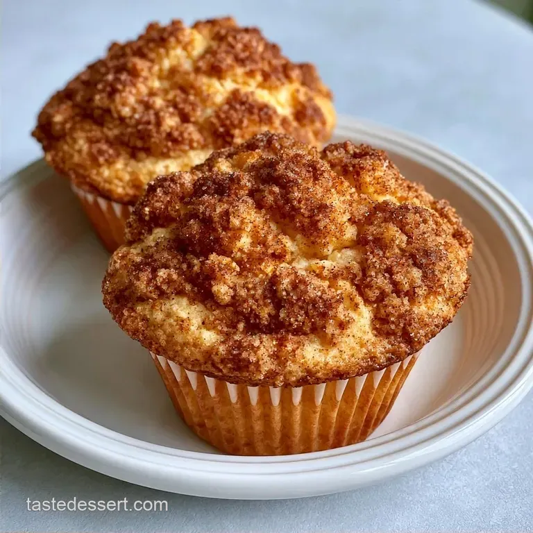 Bakery Style Peach Muffins with Crumb Topping