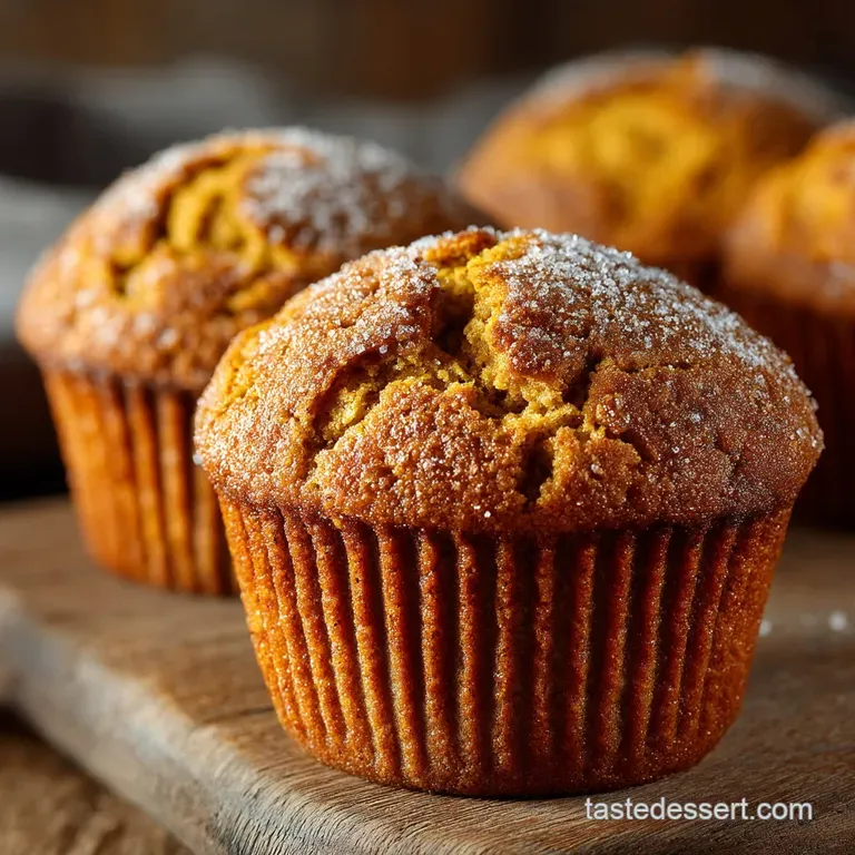 The Ultimate Bakerystyle Pumpkin Spice Muffins presentation