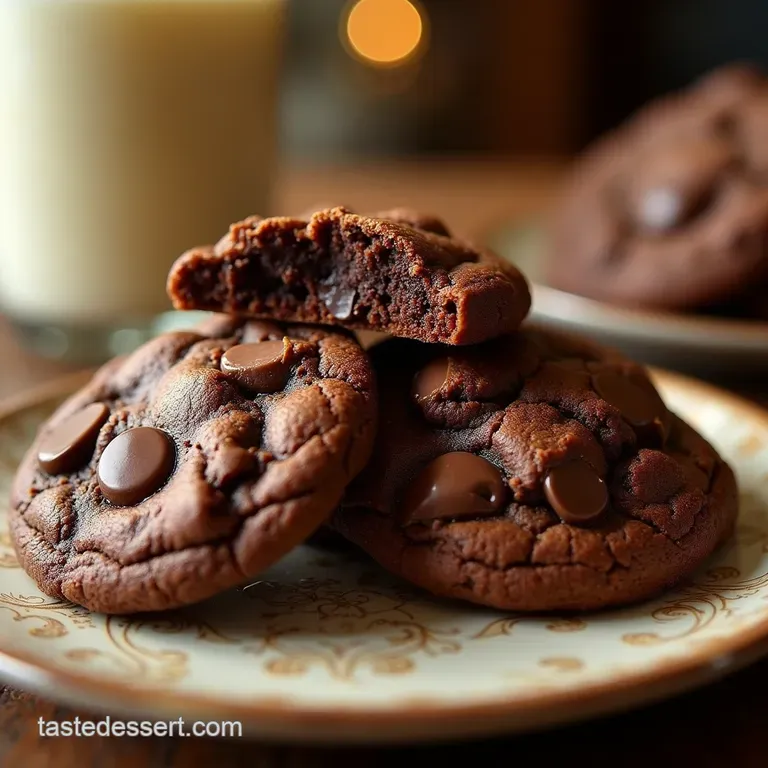 The Ultimate Triple Threat Bakerystyle Triple Chocolate Chunk Cookies presentation