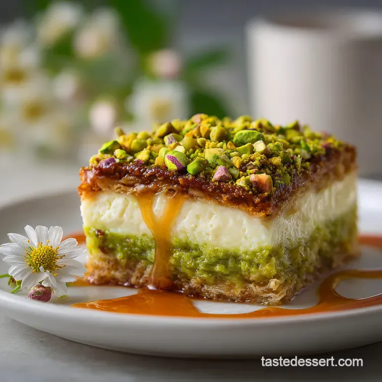 The Best Baklava Pistachio Cheesecake Recipe
