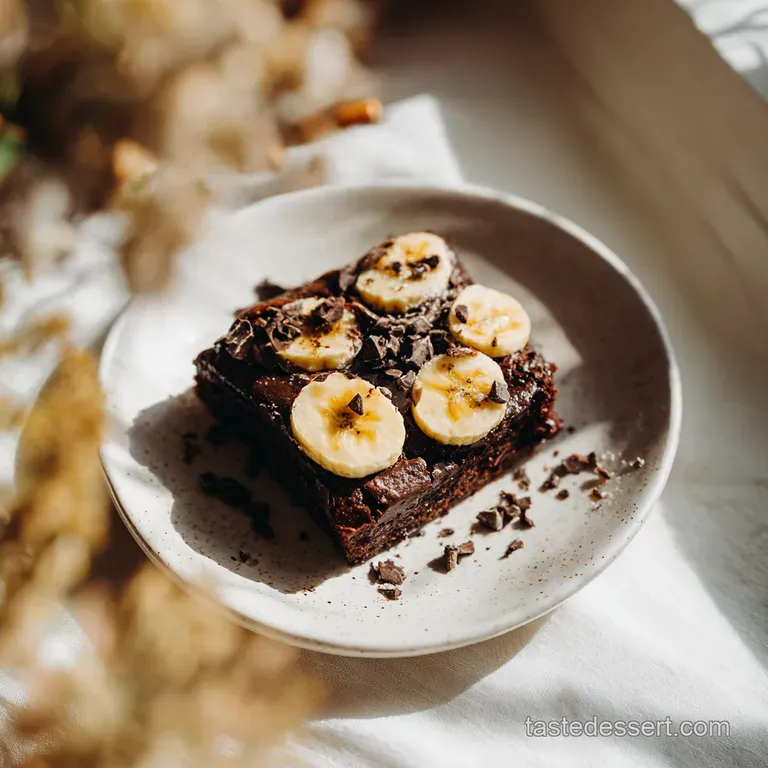 3-Ingredient Brownie with Banana and Cocoa Powder