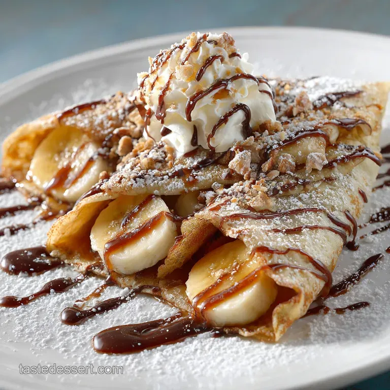 Banana Foster Cr&ecirc;pes: the Ultimate Flamb&eacute;-Free Dessert Recipe presentation