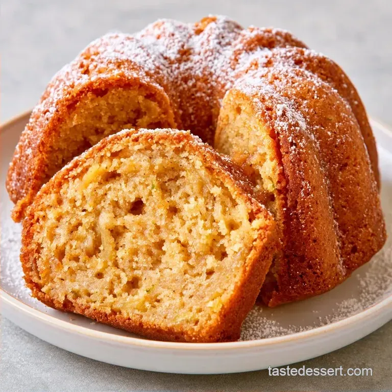 Moist Banana Zucchini Bundt Cake