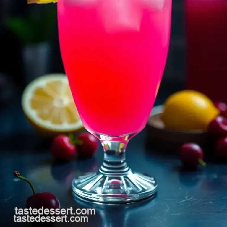 Barbie s Pink Dream Cocktail presentation
