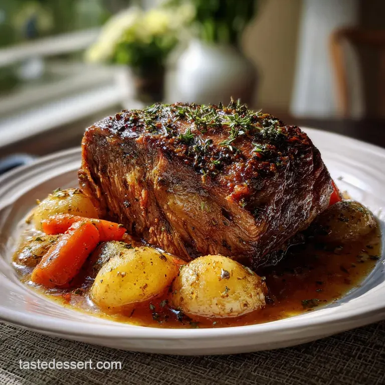 Beef Rump Roast Crock Pot Recipe: So Tender! presentation