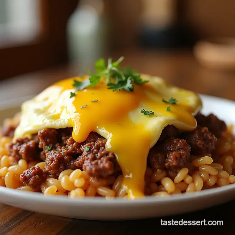Beefy Hash Brown Bliss a Hearty Breakfast or Dinner presentation