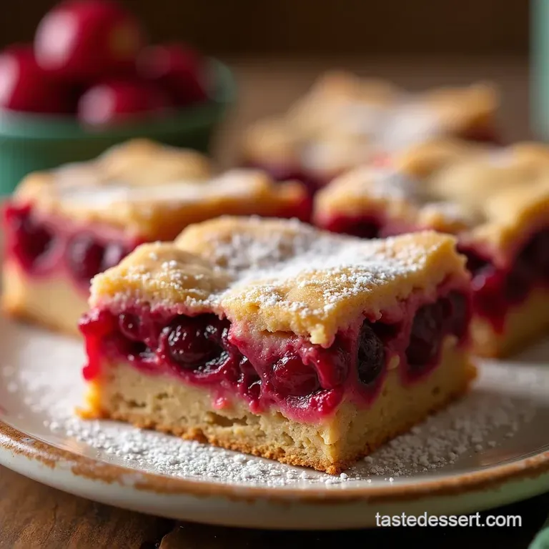 The Ultimate Festive Bake Truly Blissful Cranberry Bars presentation