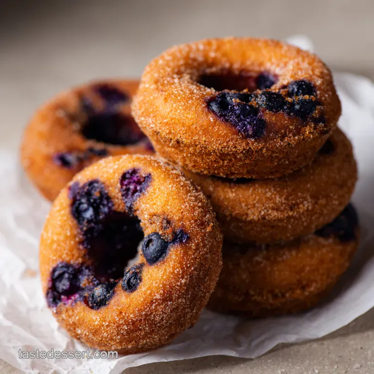 BestEver Baked Blueberry Cake Donuts presentation