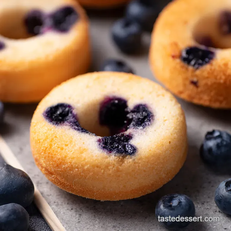 BestEver Baked Blueberry Cake Donuts
