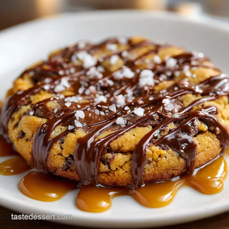 Big Salty Chocolate Chip Cookie: Gooey and Crisp