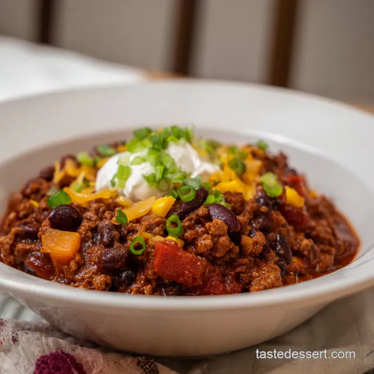 Bison Stampede Chili A Hearty Bowl of the West presentation
