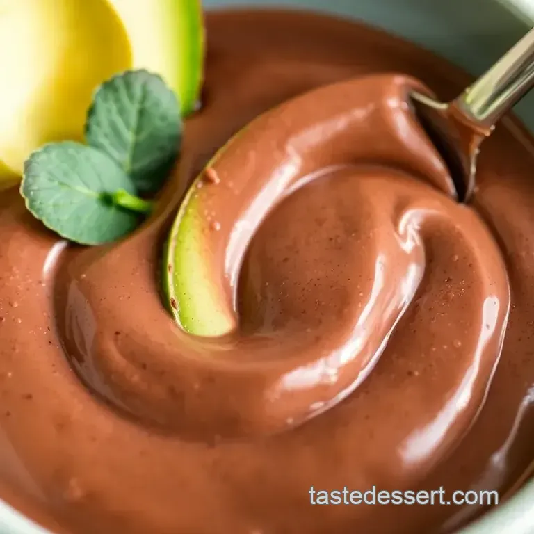 Avocado Chocolate Mousse: A Decadent and Guilt-Free Delight presentation