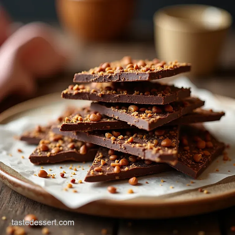The Ultimate Brain Boost Superfood Chocolate Bark presentation