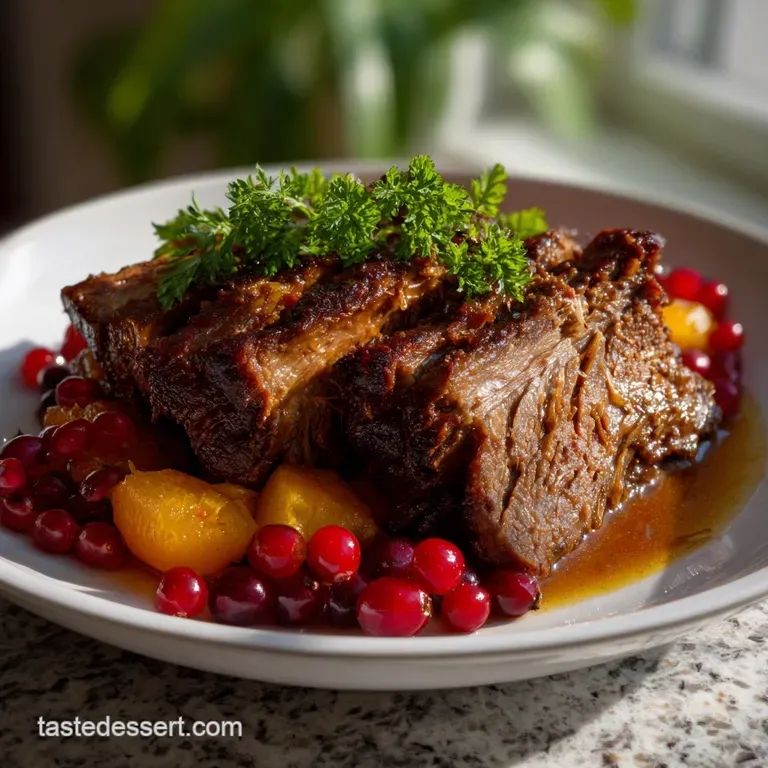 Delicious Jewish New Year Food Idea with Braised Brisket