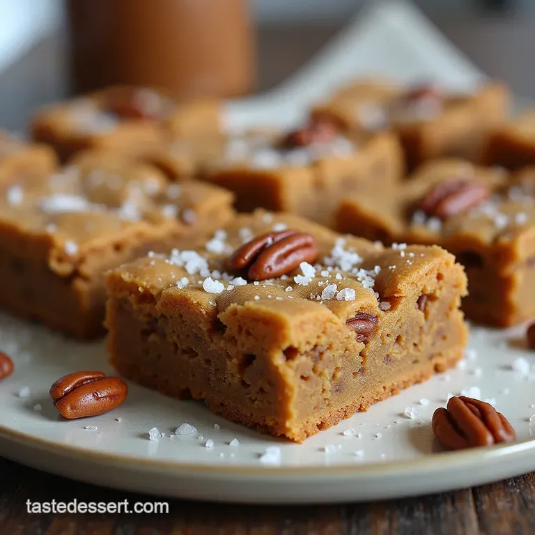 The Ultimate Brown Butter Pecan and Sea Salt Blondies