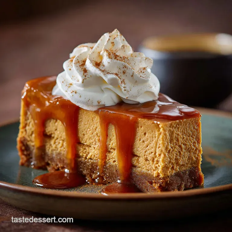 Thanksgiving Desserts Nonpie: Creamy Brown Butter Pumpkin Cheesecake presentation