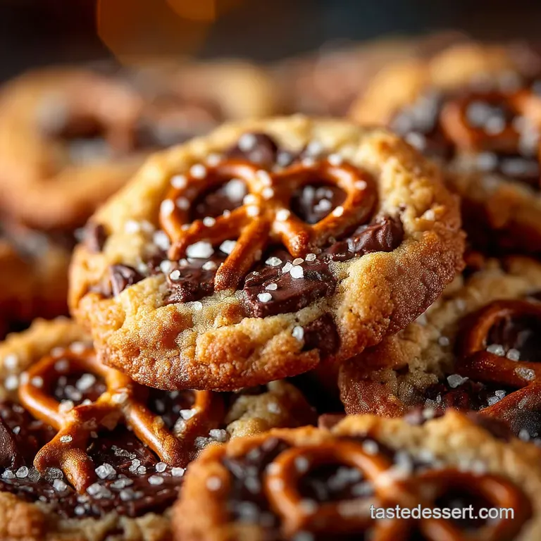 The Ultimate Brown Butter Pretzel Mm Celebration Cookies presentation