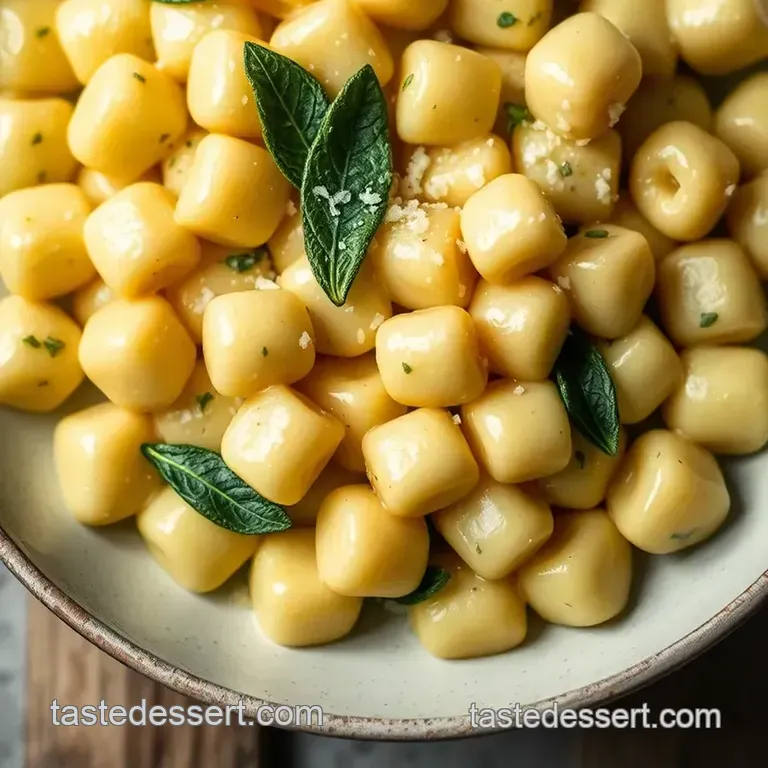 Brown Butter Sage Gnocchi presentation
