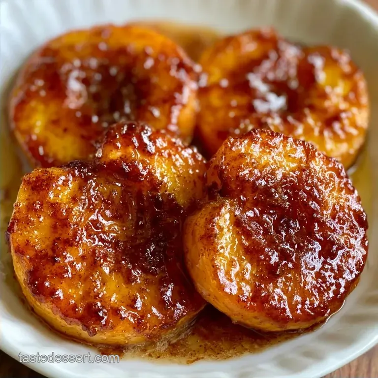 Brown Sugar Baked Peaches with Cinnamon