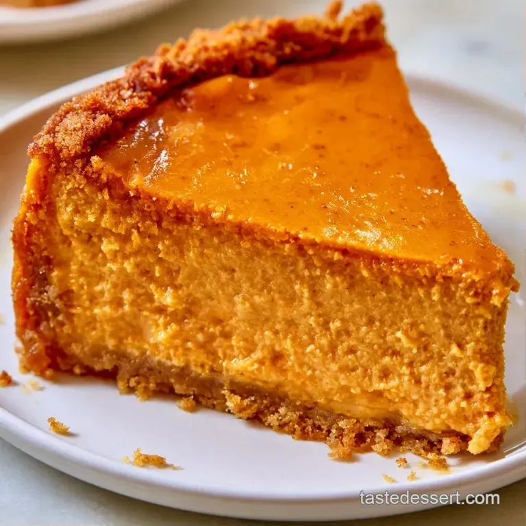 Sliced pumpkin cake on a white ceramic plate topped with a dollop of whipped cream and a dusting of cinnamon.