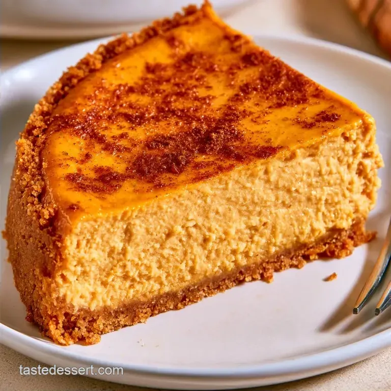 Baked Brown Sugar Pumpkin Cheesecake