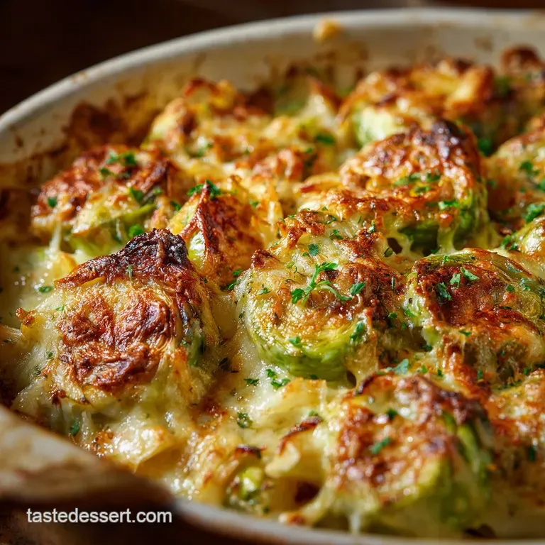 Brussels Sprouts Gratin: the Ultimate Cheesy Side Dish Hero presentation