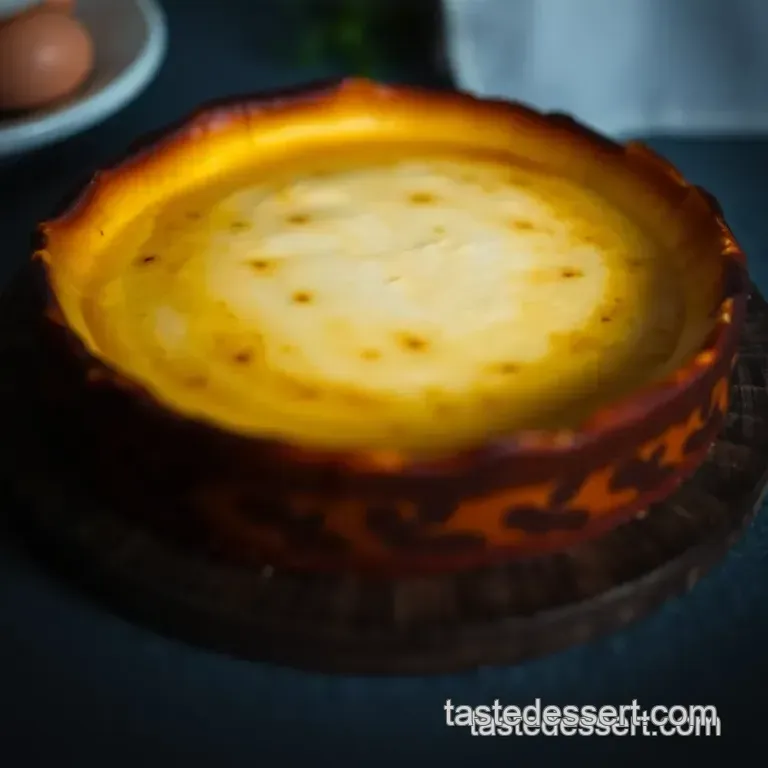 Burnt Basque Cheesecake: No-Fuss Perfection presentation