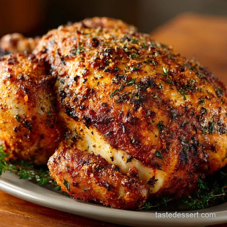 Crispy Tender Buttermilkbrined Whole Chicken Air Fryer Edition presentation