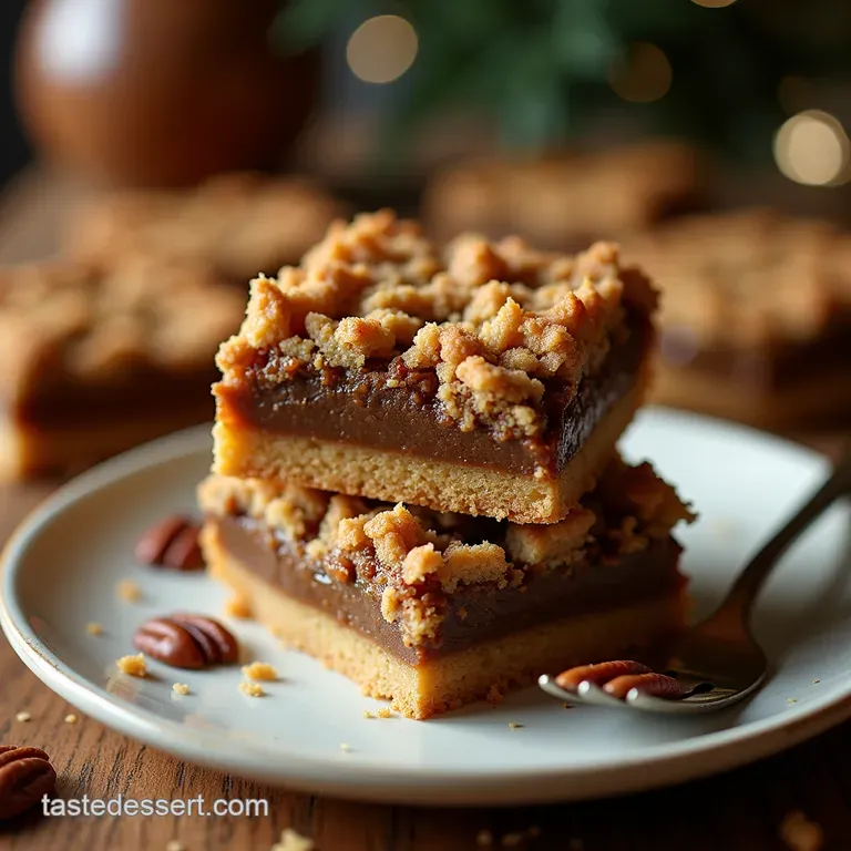 The Ultimate Crumbly Pecan Pie Bars a Proper Taste of the Holidays presentation
