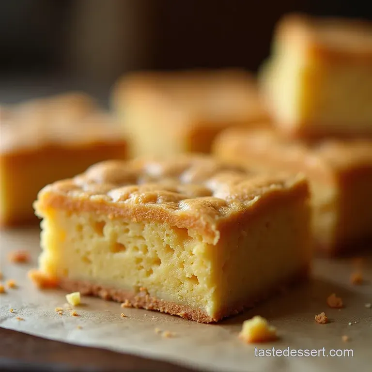 No Fuss All Flavour Ultimate Cake Batter Blondies presentation