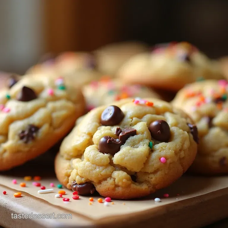 Ultimate Cake Batter Chocolate Chip Cookies the Chewy Delight presentation