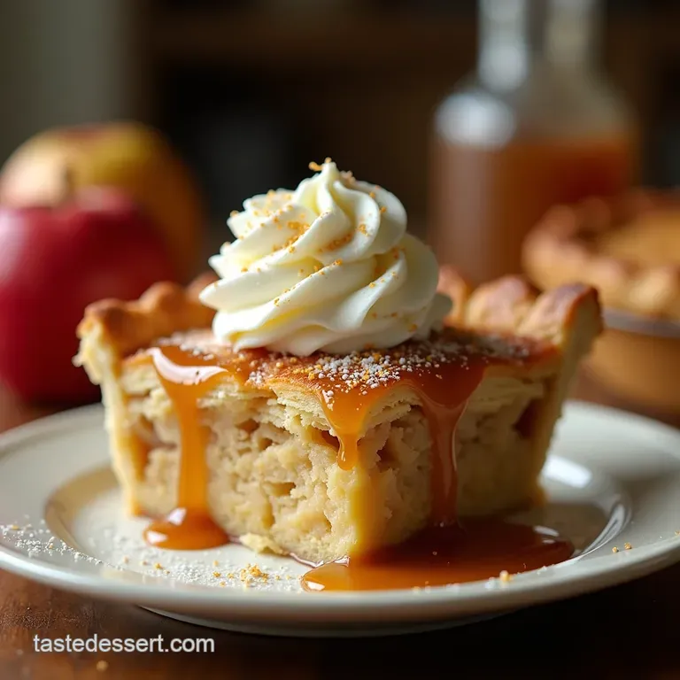 The Proper Posh Salted Caramel Apple Pie presentation