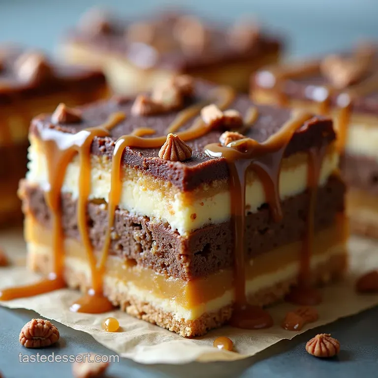 The Go Big or Go Home Caramel Snickers 7 Layer Bars
