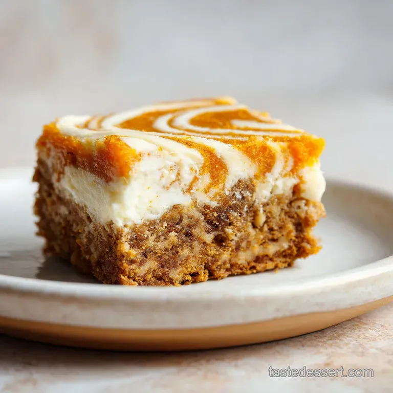 Carrot Cake Cheesecake Bars: Velvety Swirl
