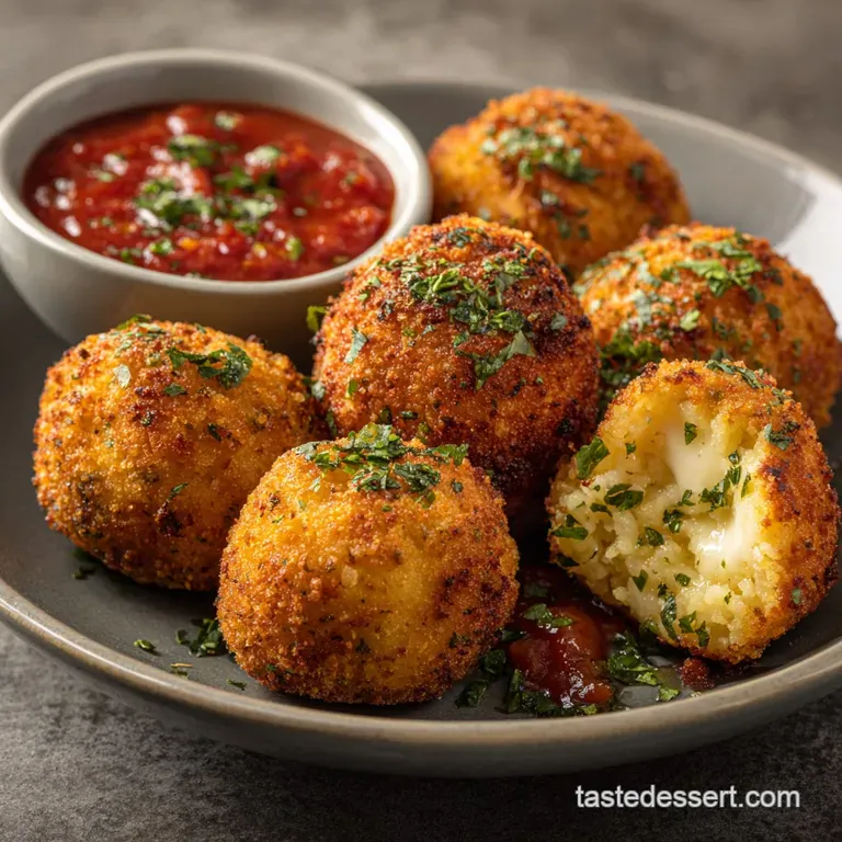 Cauliflower Rice Arancini: The Golden Low Carb Appetizer with Mozzarella