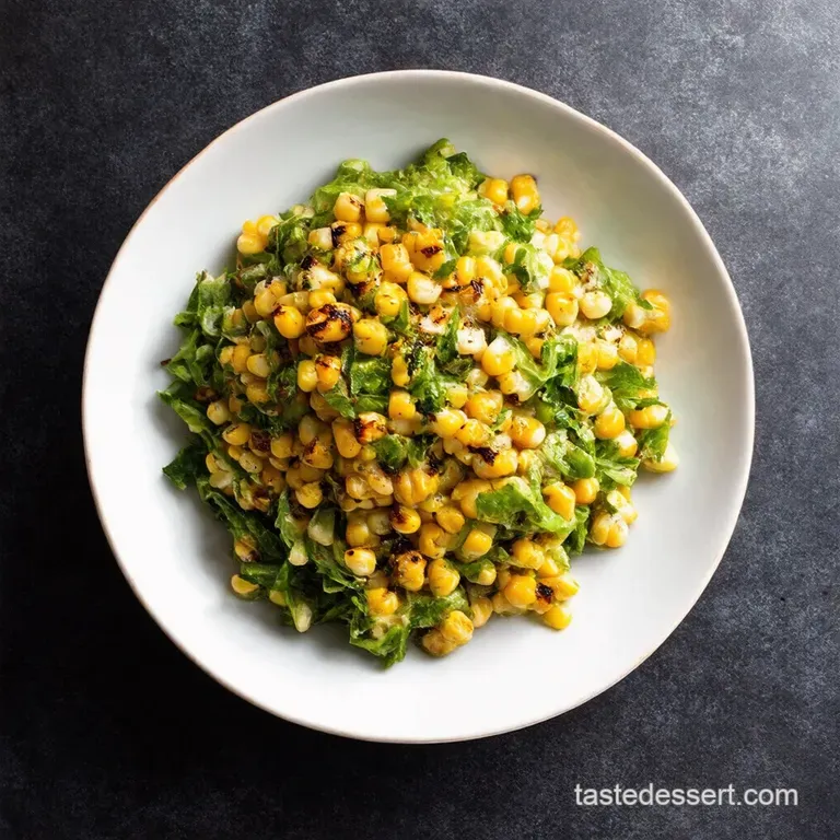Charred Corn and Jalapeño Salad with Lime Crema
